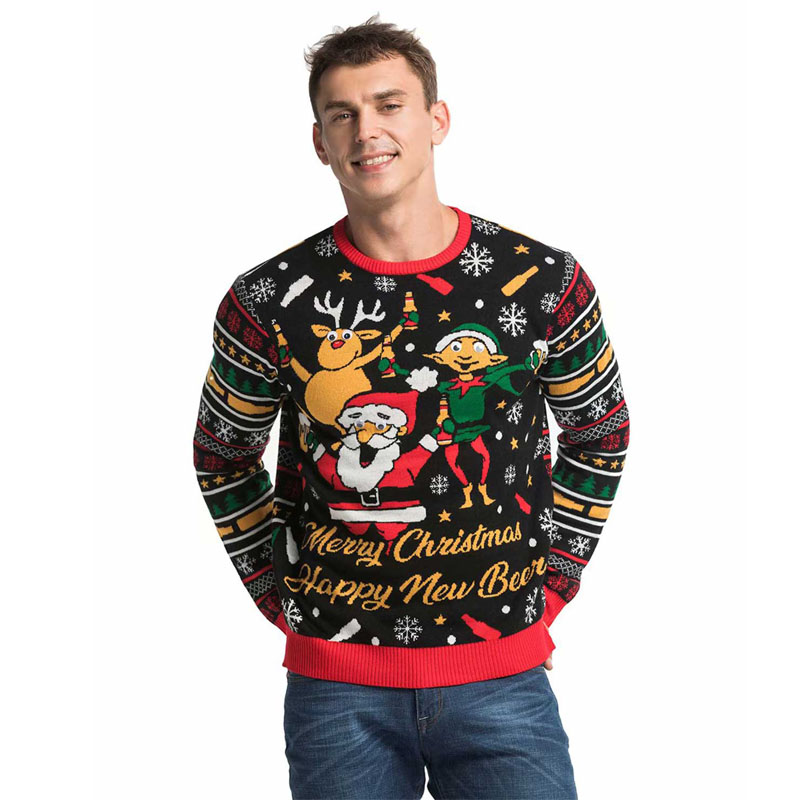 Couple Christmas Sweater Round Neck